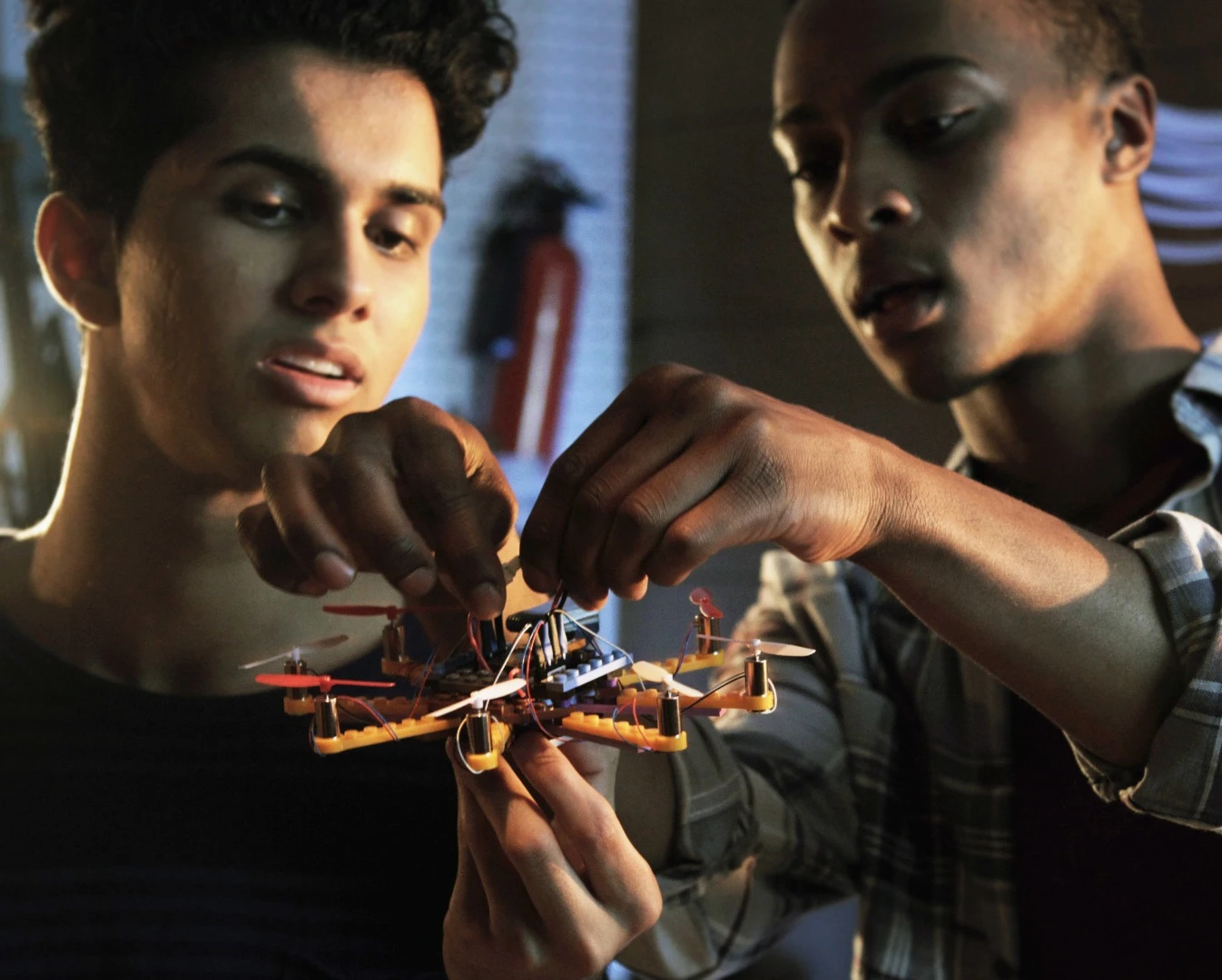 Flybrix's kits come just as a regular set of Lego bricks might, but with a few hardware components packed inside