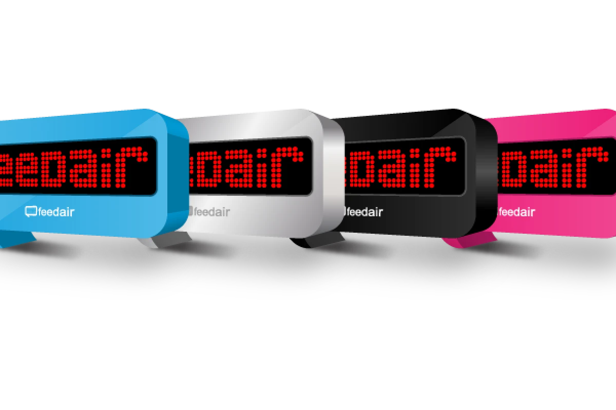 Feedair personalized news ticker