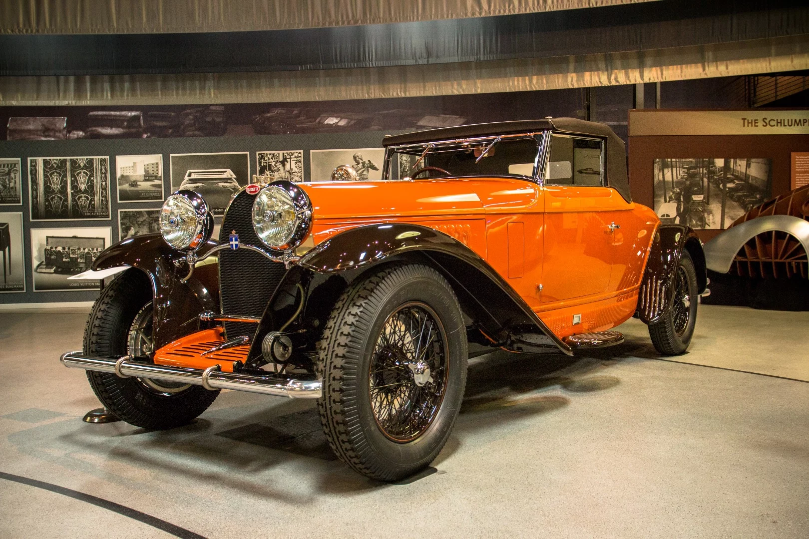 1930 Bugatti Type 46 Cabriolet: this is the first Type 46 ever to roll off the line, but nothing is known about the car's original owner.