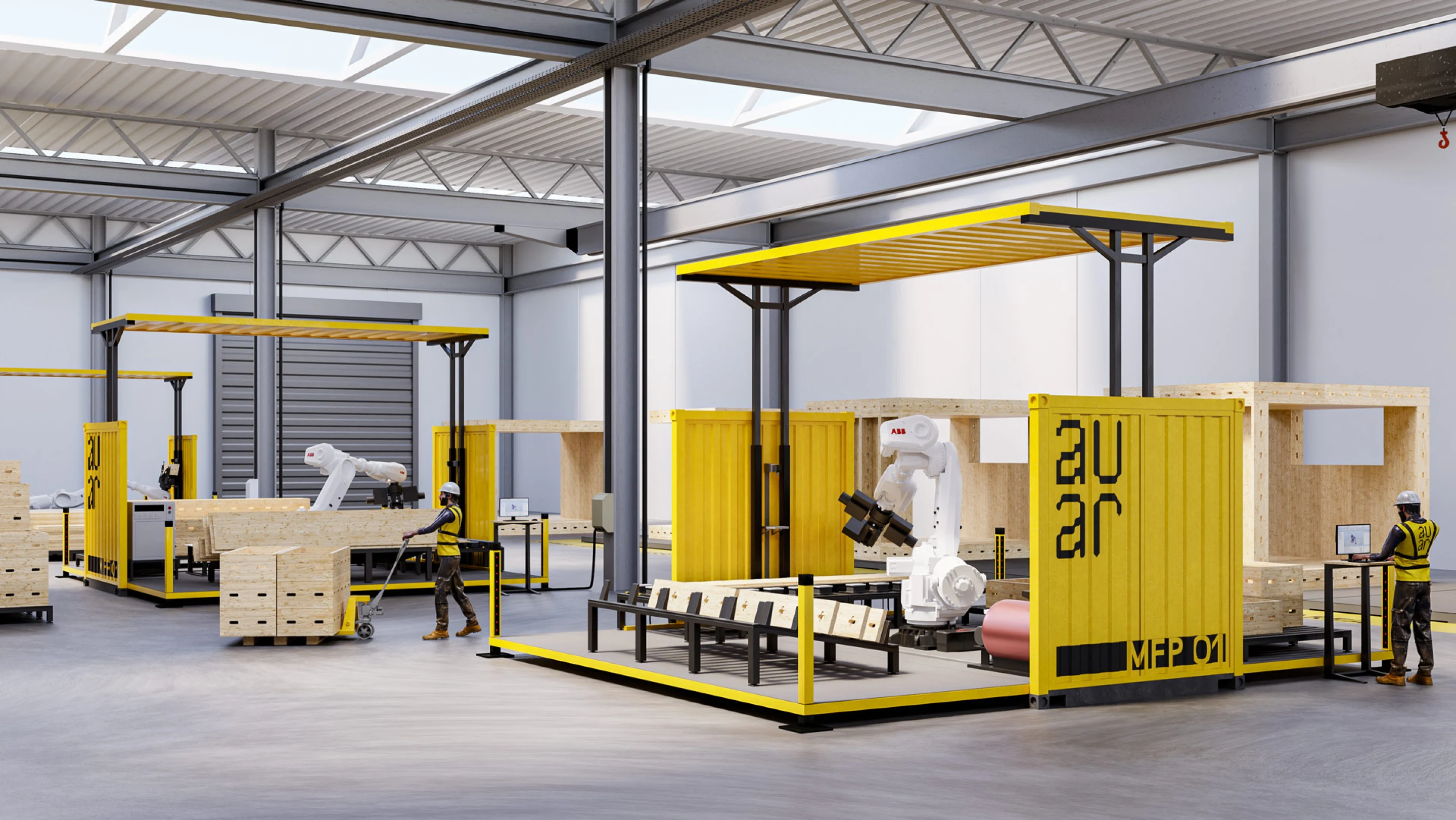 Macro Factory Store $300,000 robotic micro-factories pump out custom-designed homes
