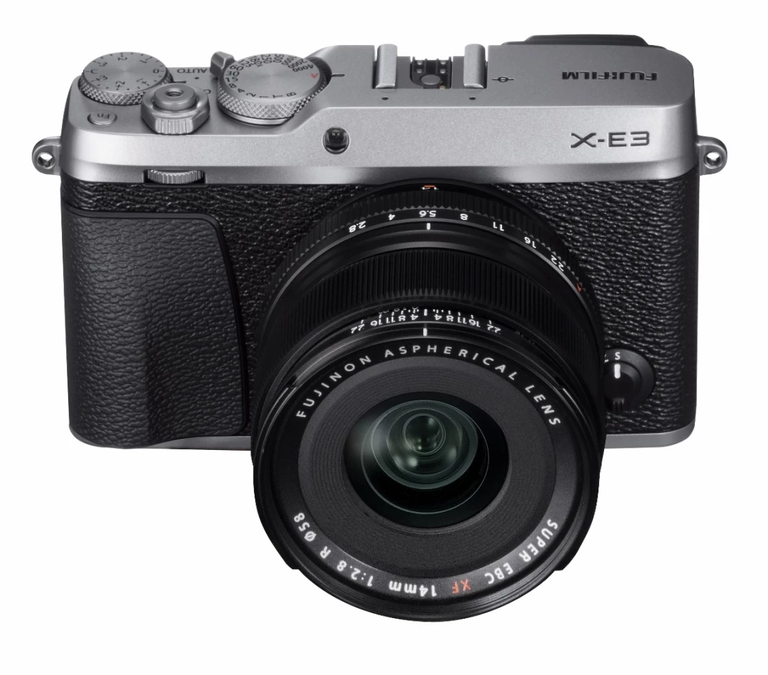 There's no pop-up flash on the X-E3, but Fujifilm does include an external flash in the box