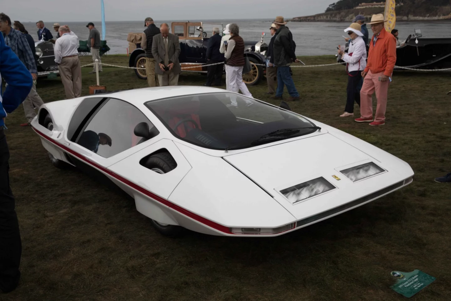 Little green men? This restoration of the famous Pininfarina Modulo Concept car appeared in the Pebble Beach Concours d'Elegance