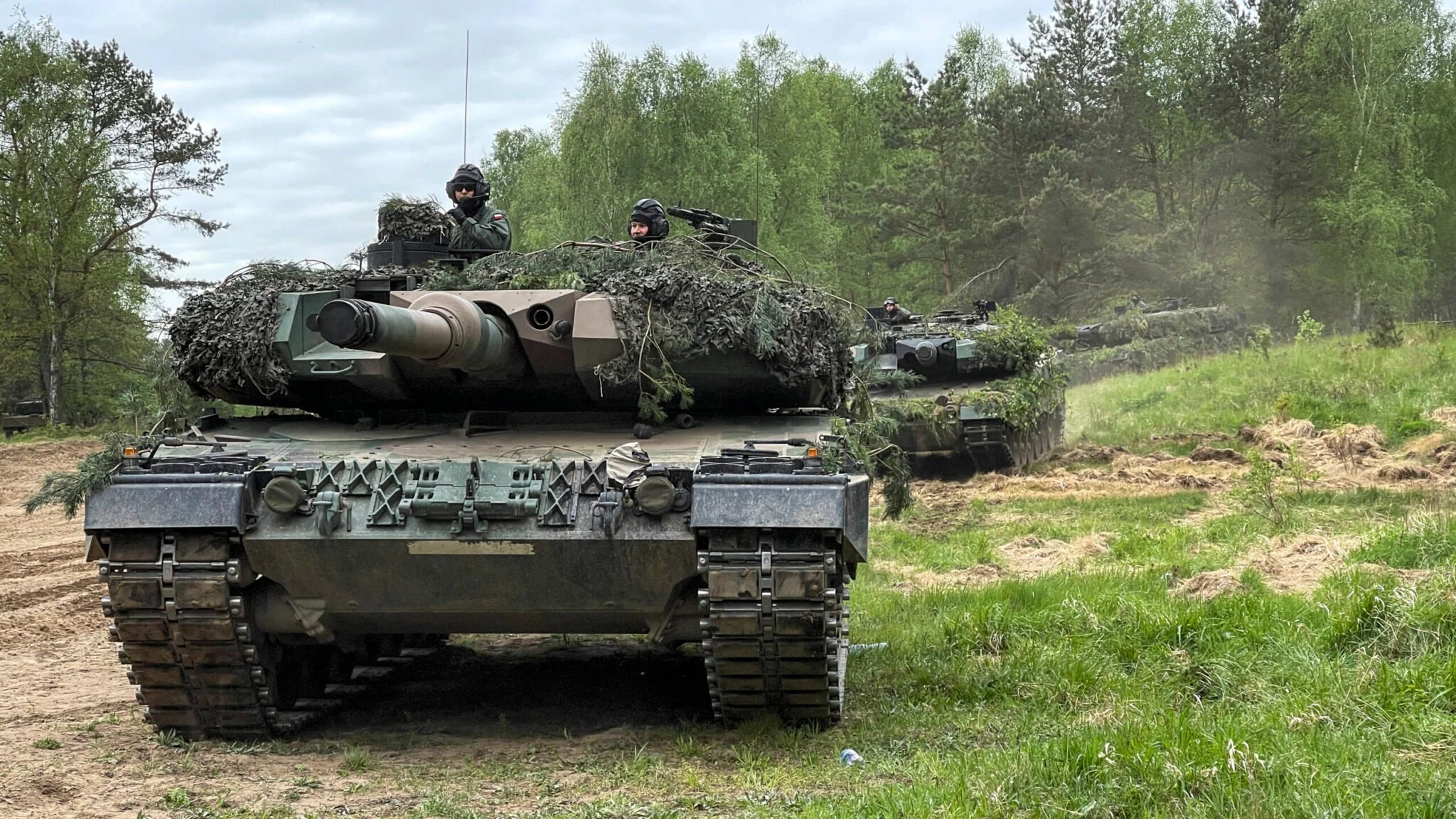 Polish Army Leopard 2 tanks