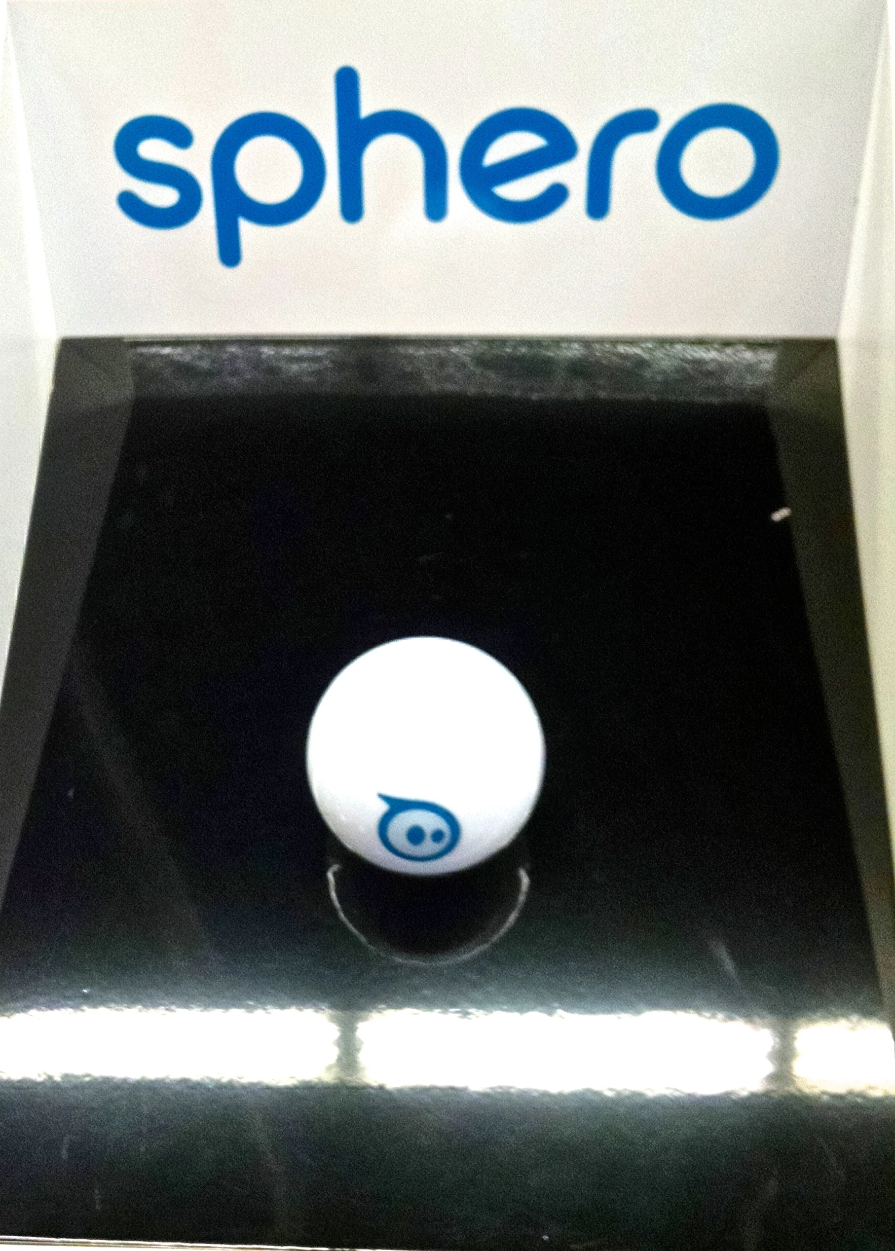 We spent a few minutes mesmerized by the Sphero app-controlled ball as it rolled its way around an obstacle course (Photo: C.C. Weiss/Gizmag)