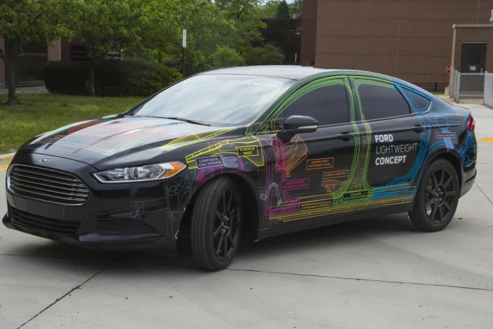 Ford's Lightweight Concept vehicle based on the Fusion weighs less than a Fiesta