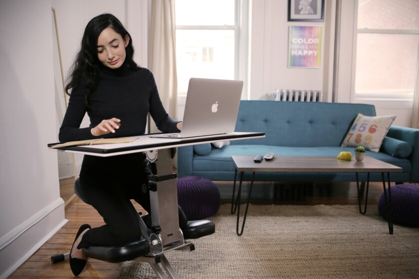The Edge Desk's height, angle and tilt are adjustable to suit individual body size and preferences