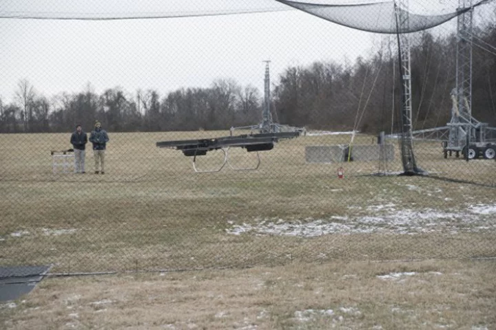 In its current form, the prototype is able carry 300 lb (136 kg)