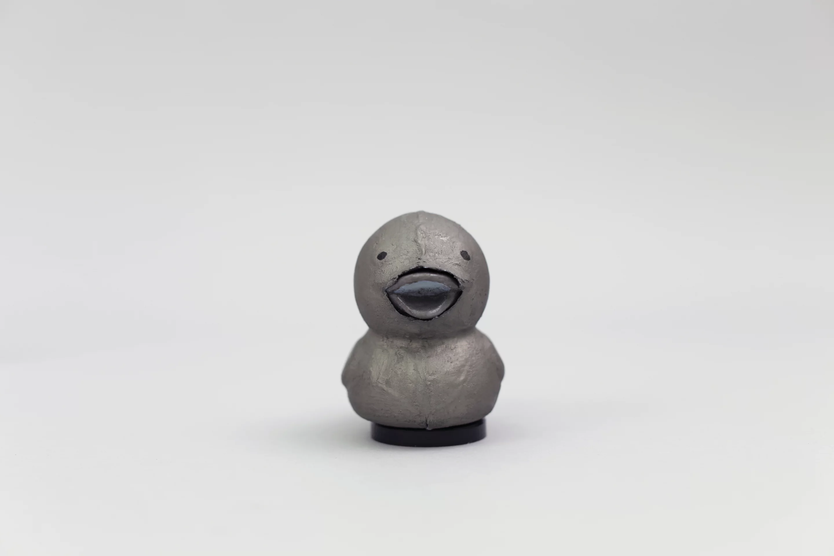 A duck speaker, where the entire 3D-printed duck toy is wrapped in a compliant diaphragm, creating one single sound-emitting surface (Photo: Disney Research)