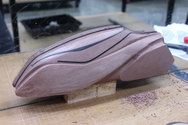The Autonomo model in the making. (Photo: Charles Rattray)