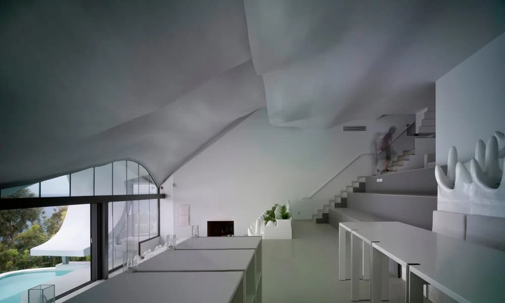 Inside House on the Cliff