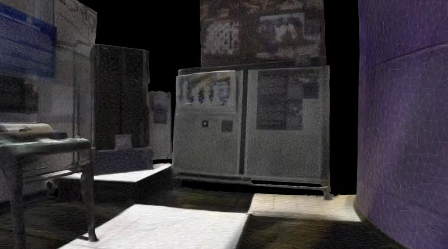 The digital representation of the objects scan in the previous photo