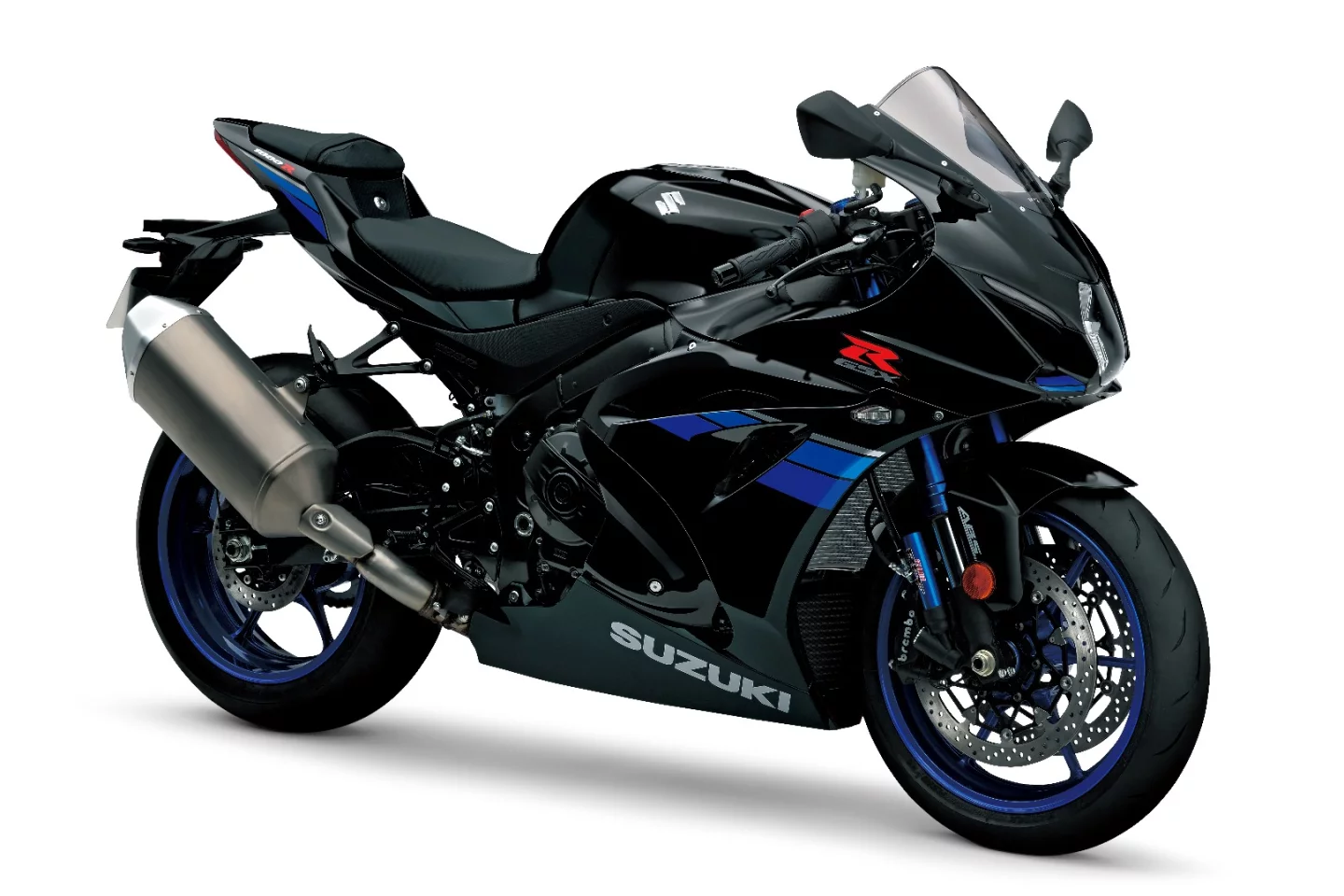 The 2017 Suzuki GSX-R1000R in Glass Sparkle Black color