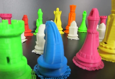 3D Systems' Cubify 3D printer builds objects up to 5.5 X 5.5 X 5.5 in.