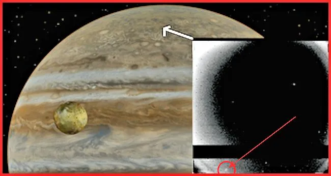 March 5, 1979 image of Jupiter by Voyager I showing a fireball in the atmosphere (Photo: NASA)