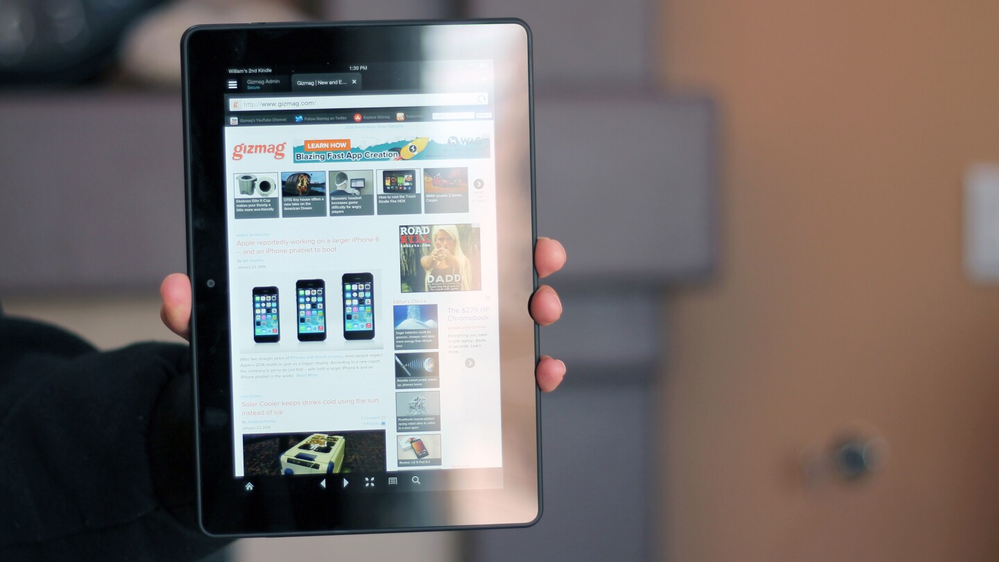 The Fire's Silk web browser is much improved from previous generations