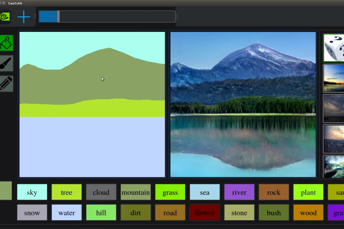 The algorithm produces realistic reflections, not because it has been told to, but because it knows the picture wouldn't look right without them.