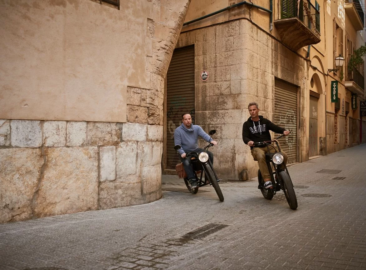 The Moke is designed for riding city, country and off-road