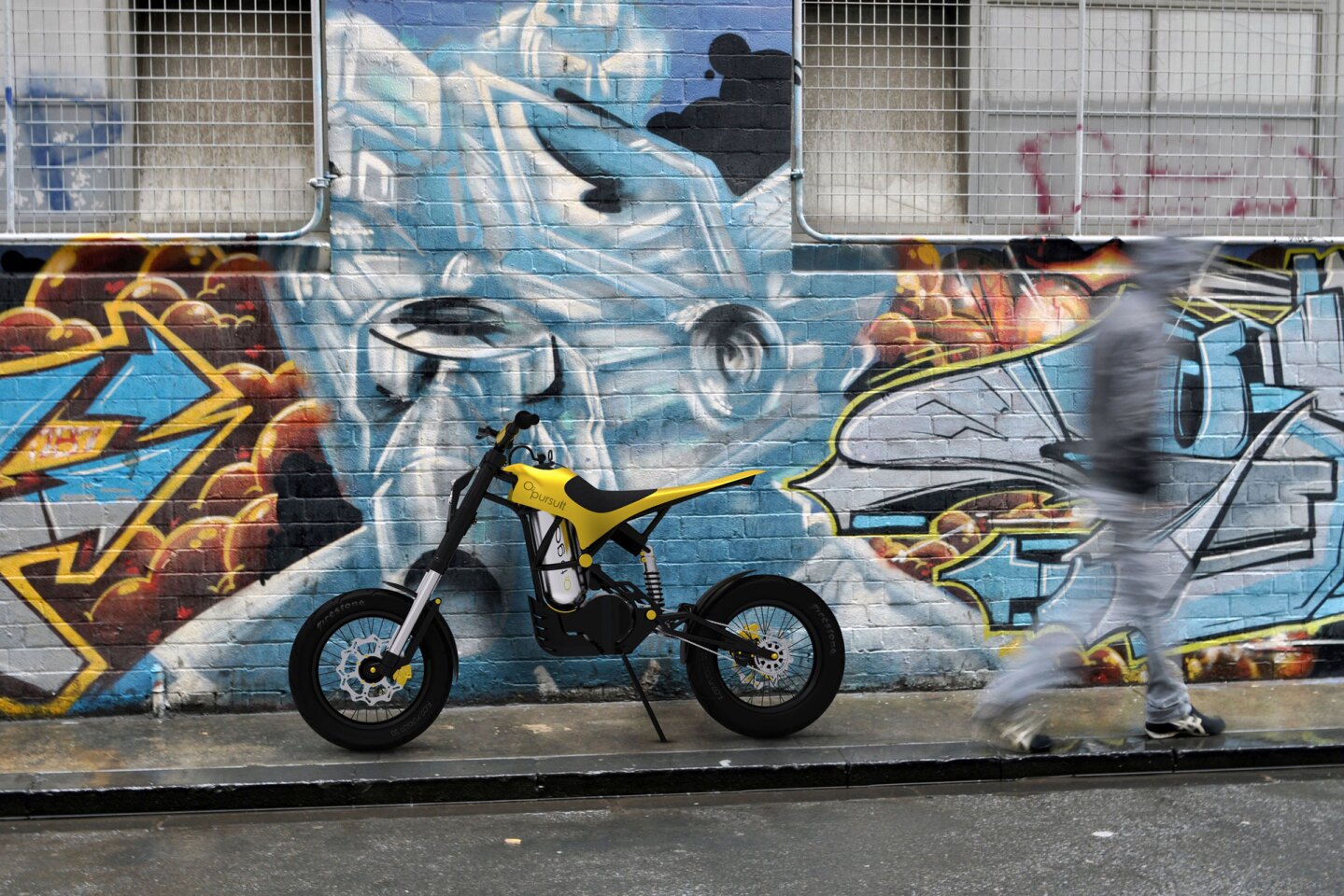 Dean Benstead's air-powered 02 Pursuit motorcycle