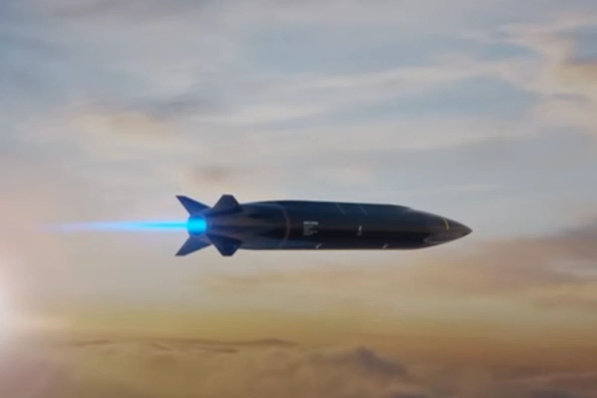 Artist's concept of the Mako hypersonic missile in flight