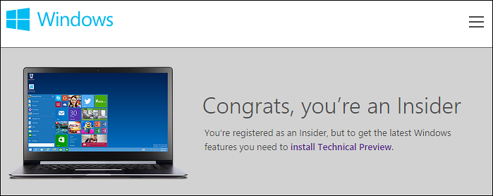 Sign up for the Windows Insider Program