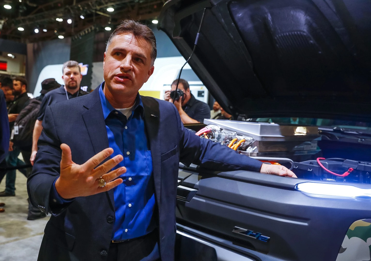 The ZH2 has a 93-kW fuel cell system and a 177-hp electric motor