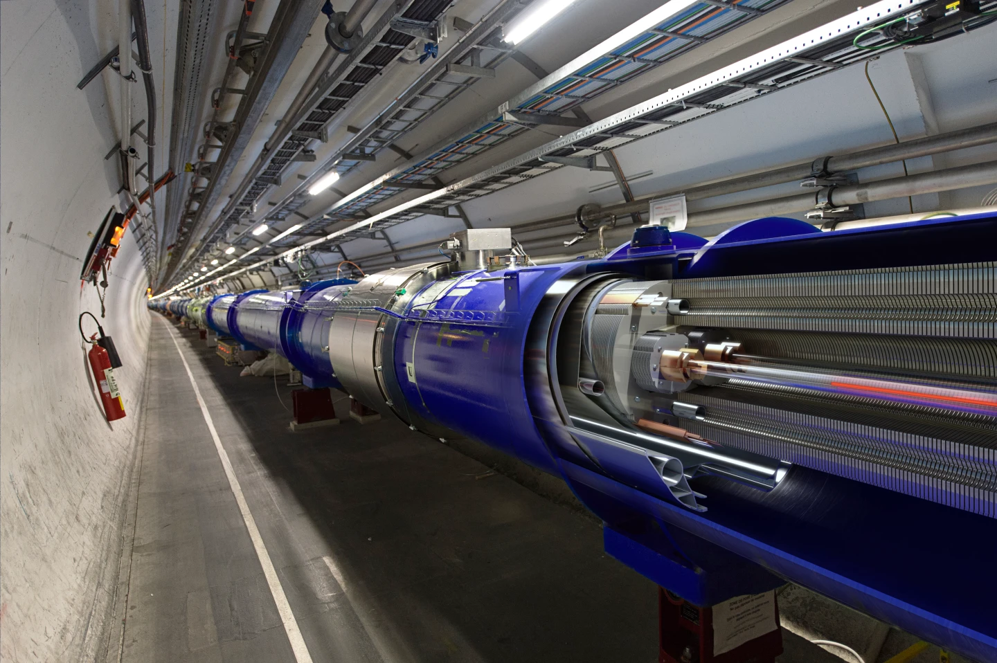 A 3D cross-section of the dipole at LHC
