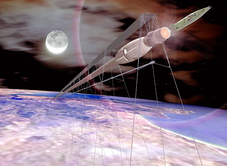 The Startram orbital launch system would transport passengers and cargo into space in a magnetic levitation (maglev) train