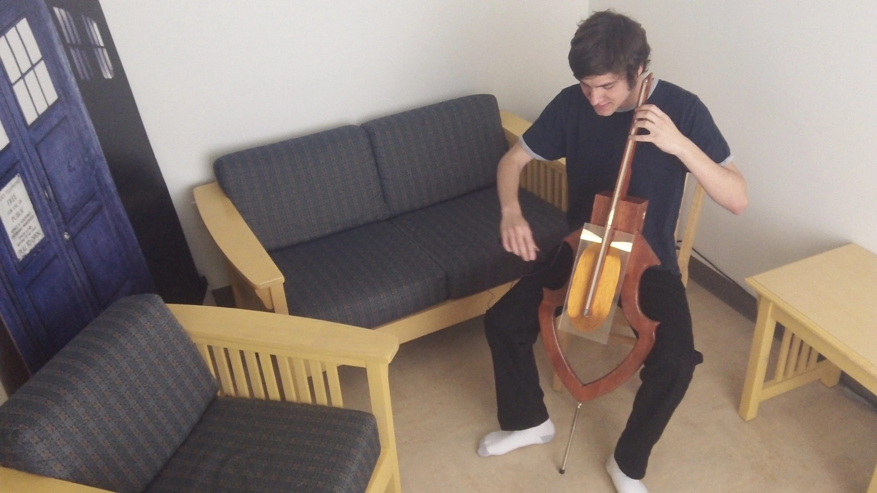 Electrical engineering student David Levi is about to embark on the first production run of his Magnetic Cello