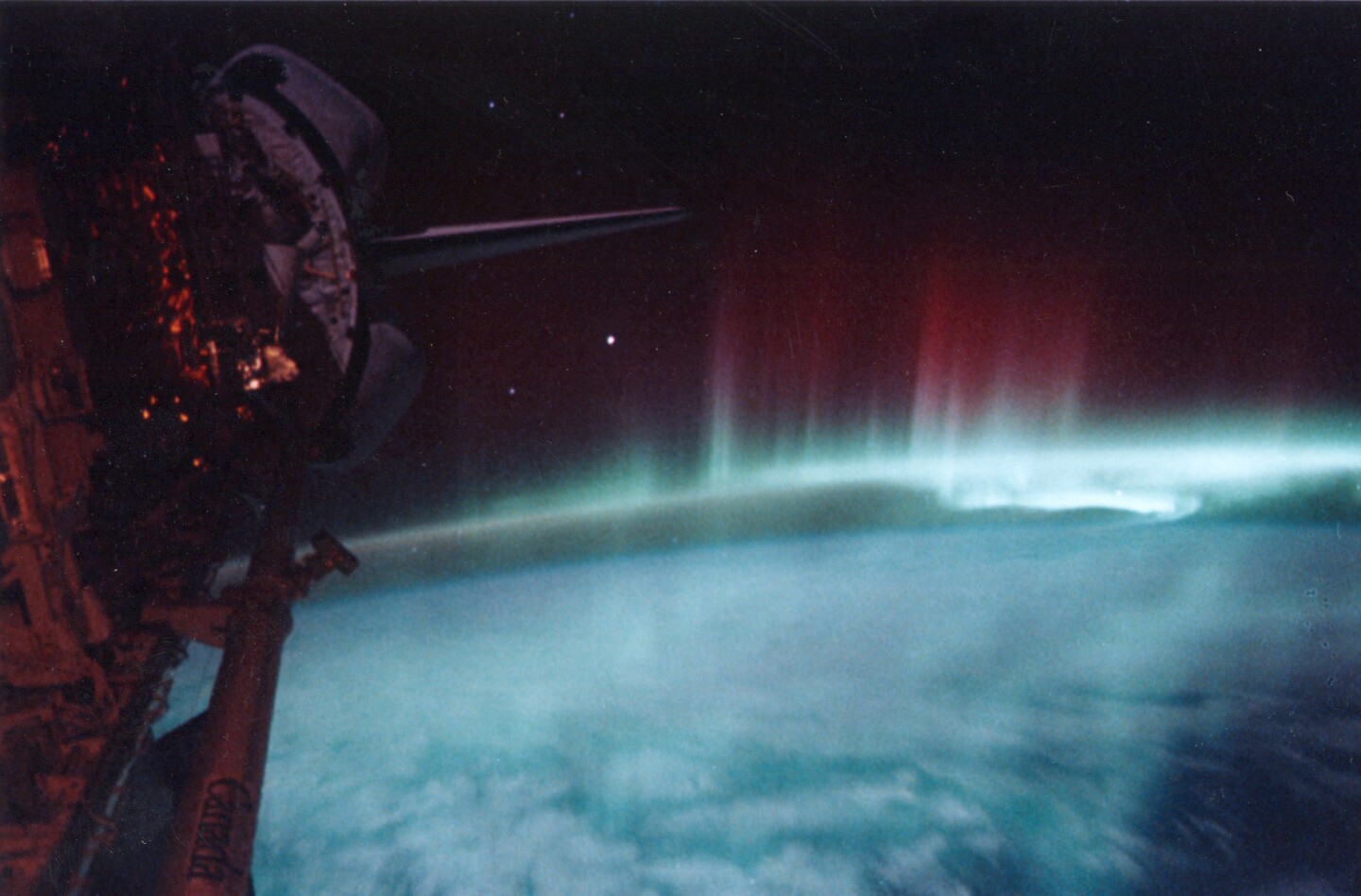 Aurora Australis as seen from the International Space Station (Image: NASA)