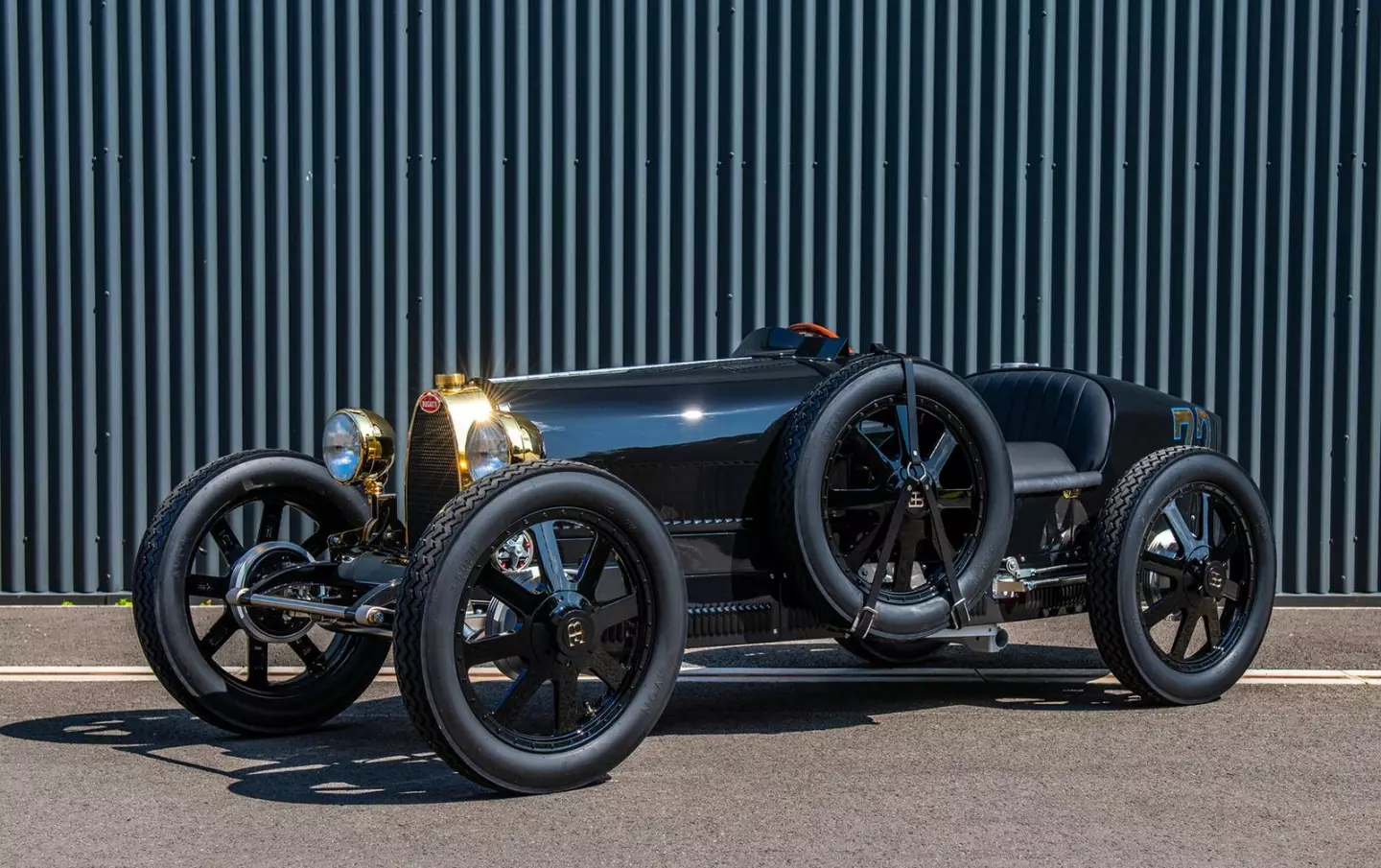 This 2023 Bugatti Baby II was sold new for $210,000 at the Official Pebble Beach Auctions in 2023, setting a new high price (albeit fir charity) for a Children's car.