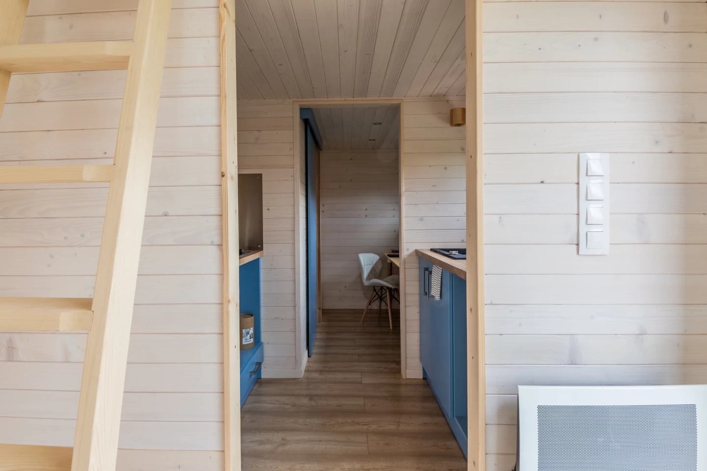 The Cabana's interior measures 24 sq m (258 sq ft)