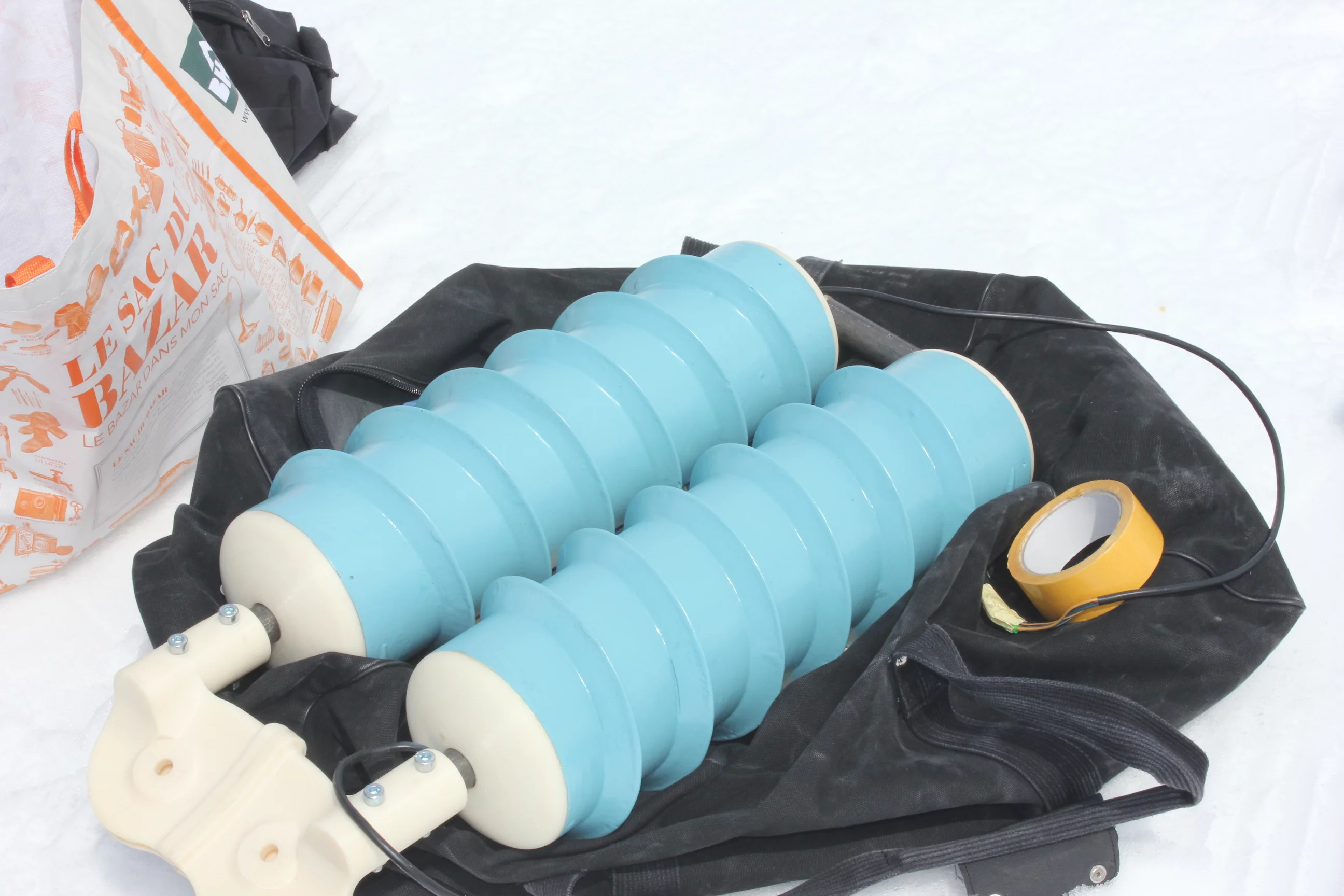 The system is designed to be used on the way up and then taken off for the downhill ride