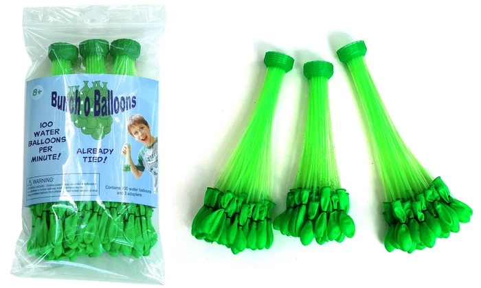 Bunch O Balloons comes in bundles of 37 balloons, which can all be filled simultaneously using a hosepipe