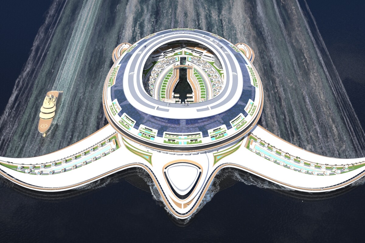 The incredible plan to build an 8 billion turtleshaped floating city