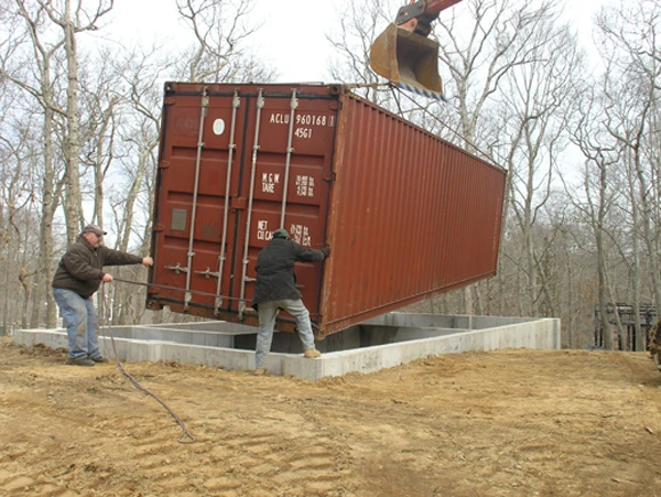 Each house is retrofitted in a factory-setting, before being delivered and erected onsite within seven days