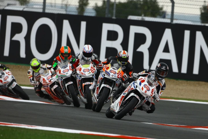 A fleet of identical Honda CBR500R motorcycles powered the European Junior Cup in 2013 and 2014