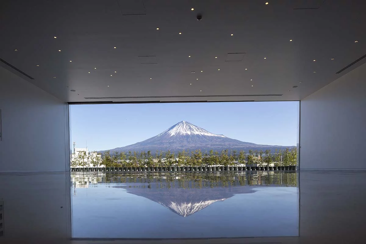 Shigeru Ban's Mt Fuji World Heritage Center offers unobstructed views of the world-famous volcano