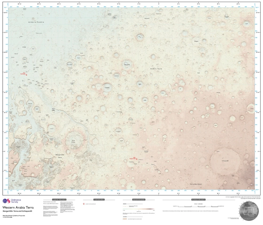 The purpose of the map is to show how OS cartography could help future explorers
