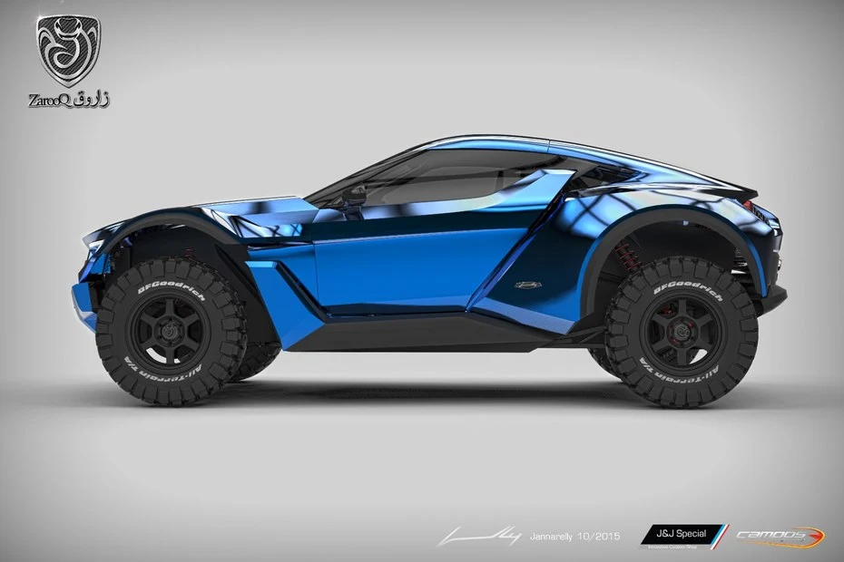 The Sand Racer design comes from the same hand that did the Lykan and Fenyr supercars for UAE-based W Motors