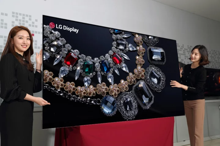 LG Display's 88-inch 8K OLED display packs in 16 times more pixels than a Full HD panel