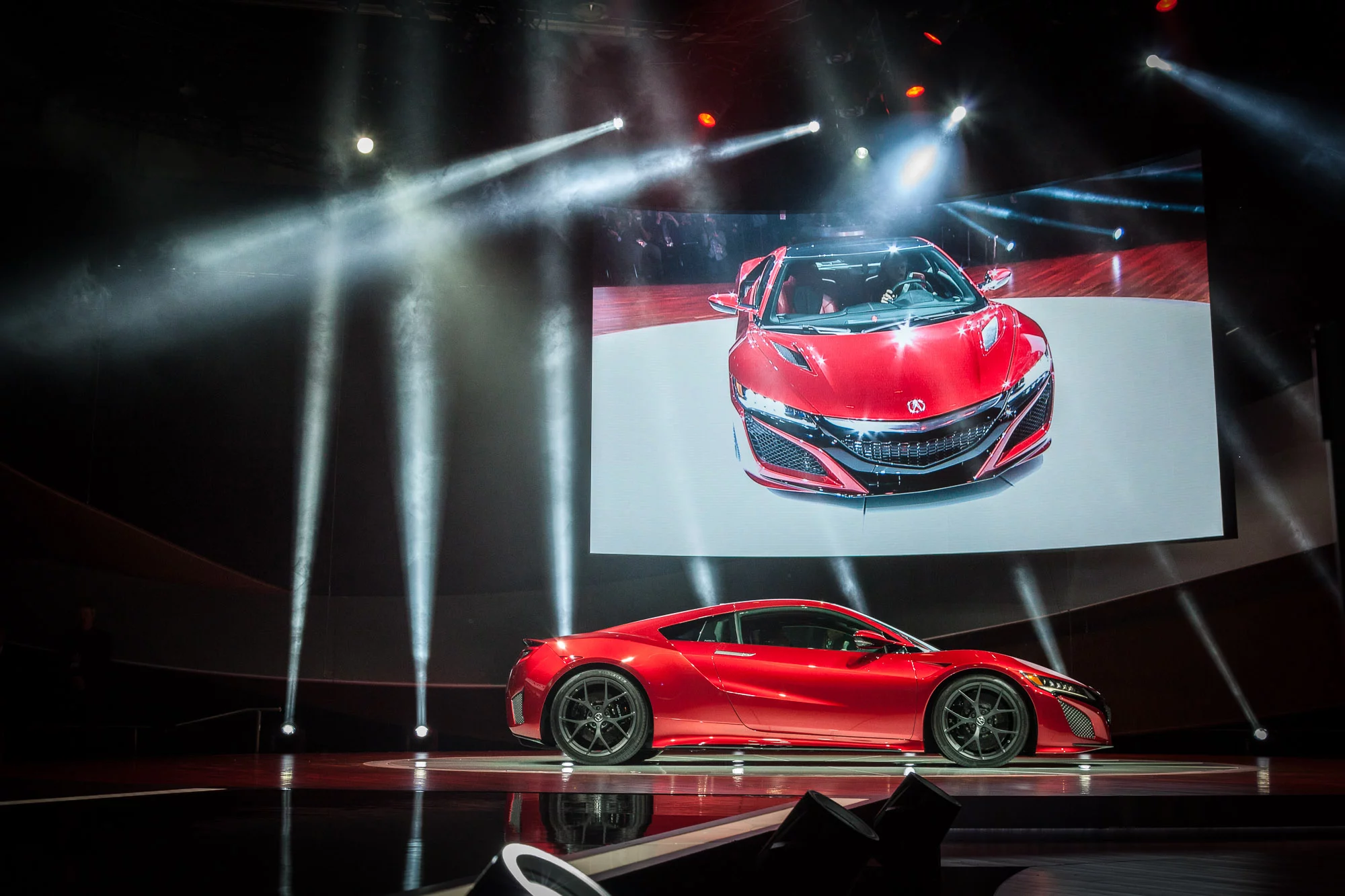 The production spec Acura NSX Version 2.0