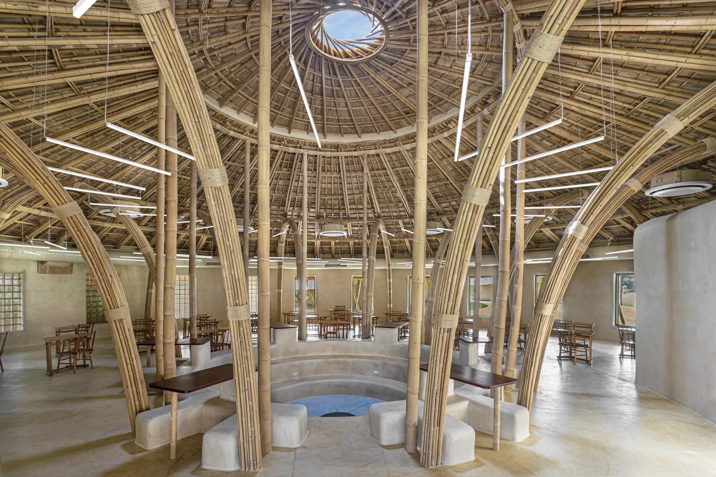 The Panyaden Secondary School Library measures 392 sq m (roughly 4,220 sq ft), which is spread over a single level