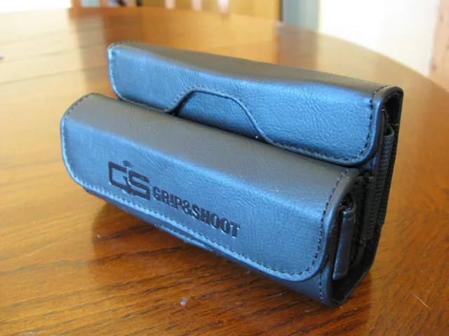 The included leather carrying case