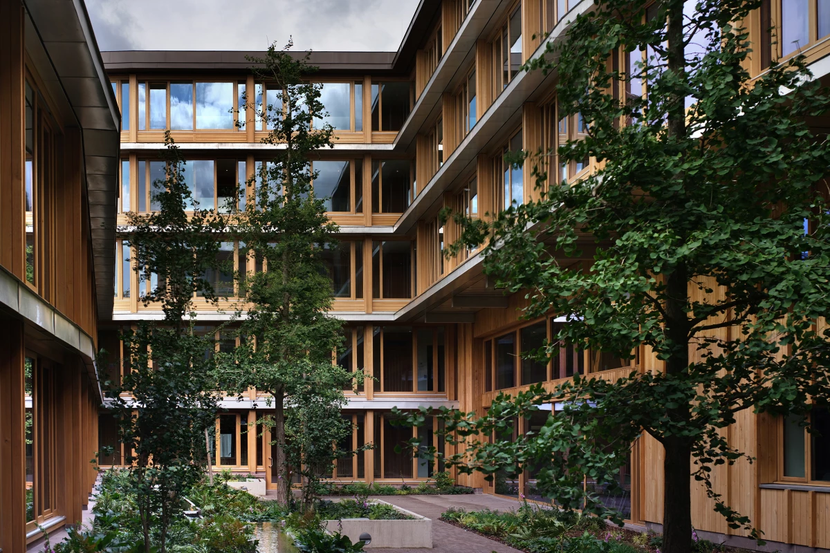 The Appleby Blue Almshouse is the 2025 winner of the RIBA Stirling Prize, the most prestigious award in British architecture