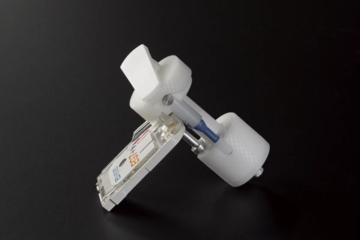 The Earlobe Arterial Blood Collector (EABC) could allow astronauts to measure the impact of microgravity on the human respiratory system (Photo: Jennie Hills/Science Museum)