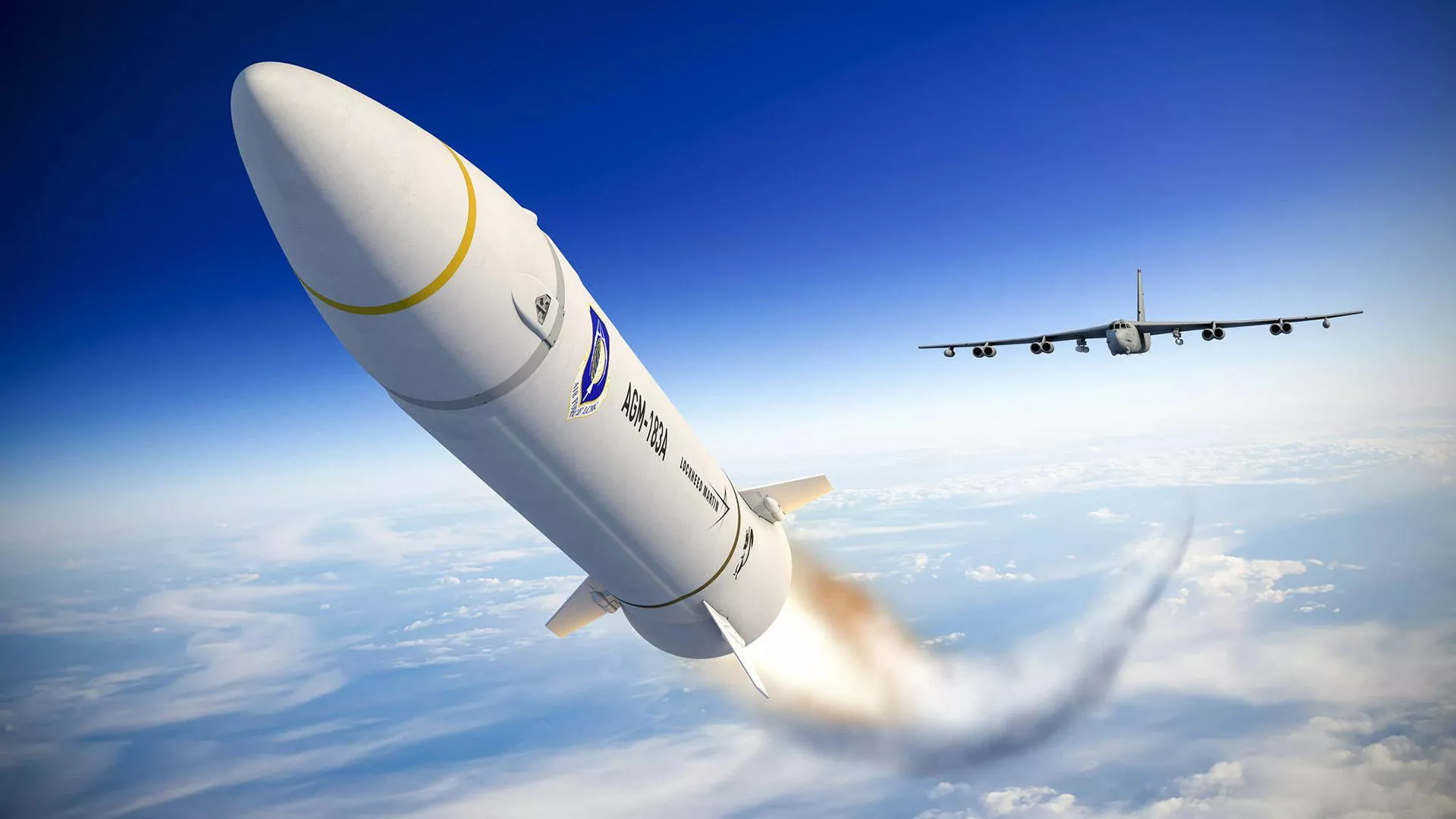 Artist's concept of the AGM-183A hypersonic missile