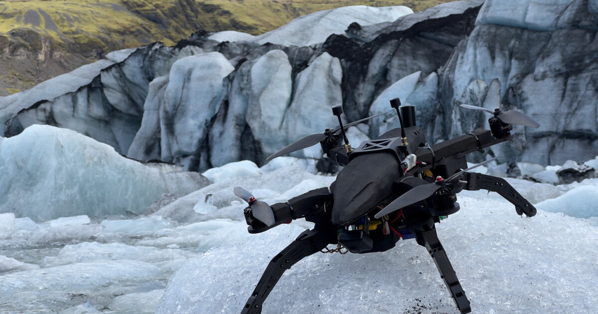 Cat-claw drone lands on 60-degree ice walls in Arctic field trials