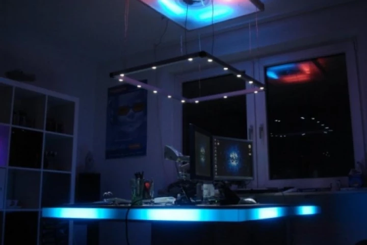 The LED-enhanced workstation is one of the entries in this year’s Emotionalize Your Light competition