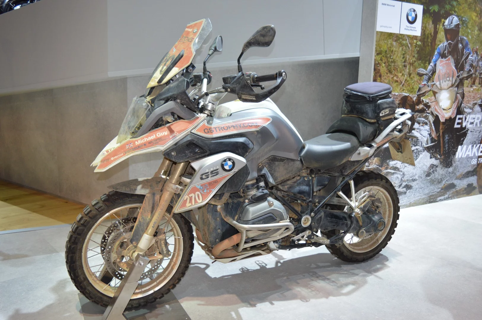 No motorcycle show is ever complete without a muddy BMW R 1200 GS