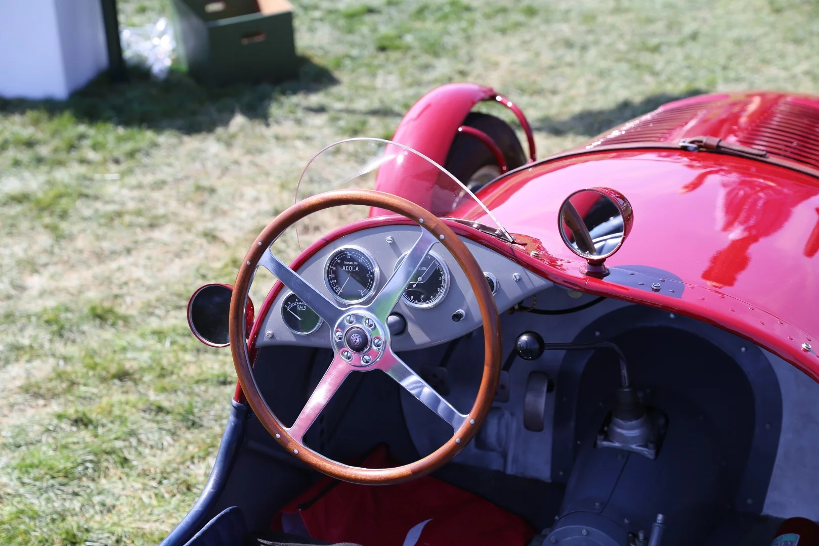 Interior detail of a 1948 OSCA MT4 Siluro